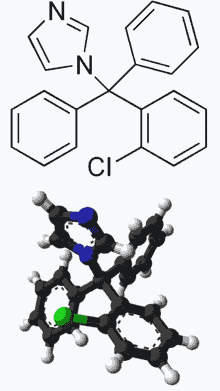 克霉唑的分子式及结构简式，克霉唑有什么用？